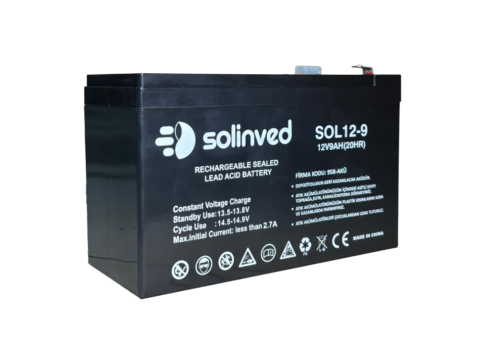 12V 9AH Ups Ve Alarm Aküsü